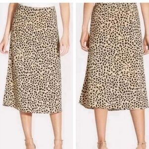 Sanctuary Women's Everyday Printed A-Line Skirt Color Caramel Leopard Size M